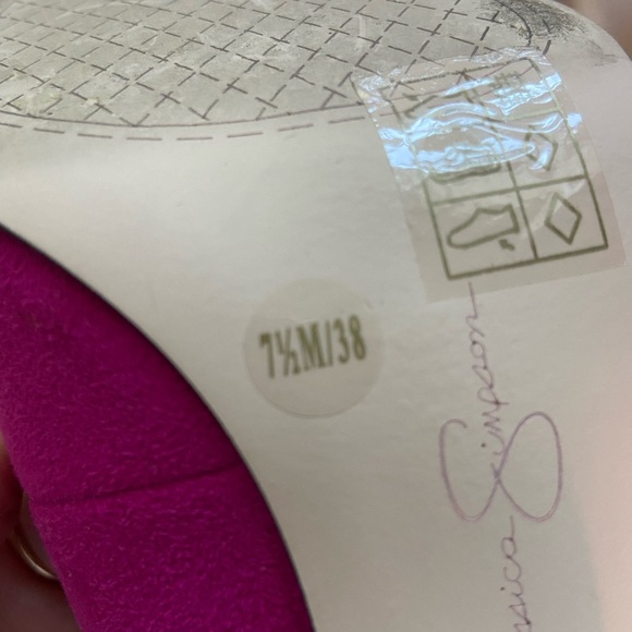 Jessica Simpson Suede High Heel Sz 7.5 - Picture 4 of 4